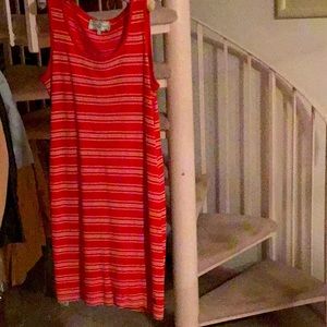 St. John sport by Marie Gray dress red and white stripes size larg